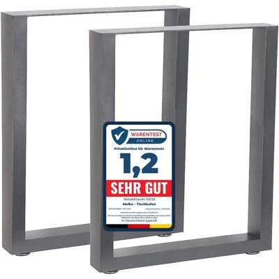 MELKO - 60x72 cm - Stahlgrau - Tischfuß MELKO - 60x72 cm - Stahlgrau - Tischfuß