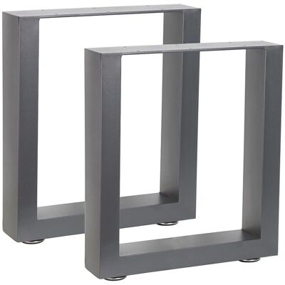 MELKO - Base 40x43 cm - Acciaio grigio - Table base MELKO - Base 40x43 cm - Acciaio grigio - Table base