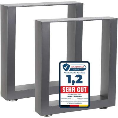 MELKO - Base 40x43 cm - Grau Stahl - Table base MELKO - Base 40x43 cm - Grau Stahl - Table base