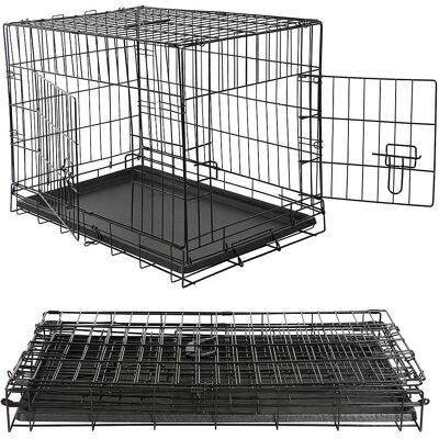 MELKO - Scatola di trasporto per animali - Gabbia in filo metallico 107x75,5x70 cm MELKO - Scatola di trasporto per animali - Gabbia in filo metallico 107x75,5x70 cm