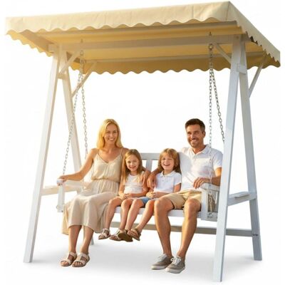 MELKO - Hollywood Swing - White frame - Gartenschaukel MELKO - Hollywood Swing - White frame - Gartenschaukel