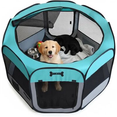 MELKO - Cucciolo - 125x125x64 cm - Pliable - Enclos pour chiens - Publicité MELKO - Cucciolo - 125x125x64 cm - Pliable - Enclos pour chiens - Publicité