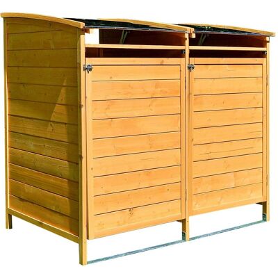 MELKO Contenitore spazzatura 240L - Decorativo e resistente alle intemperie MELKO Contenitore spazzatura 240L - Decorativo e resistente alle intemperie