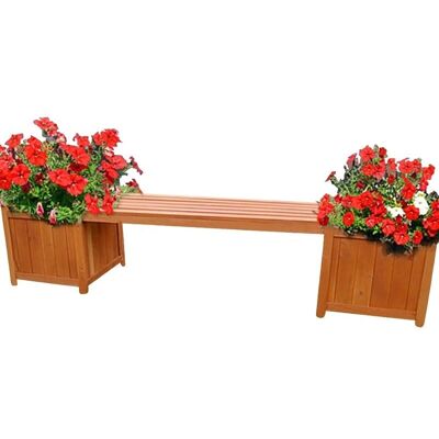 MELKO Panca da giardino - 180 cm - 2 planters - Garden bench MELKO Panca da giardino - 180 cm - 2 planters - Garden bench