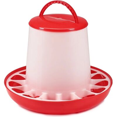 MELKO - Set 6KG - Plastica - 6L - Set alimentatori e abbeveratoi per pollame MELKO - Set 6KG - Plastica - 6L - Set alimentatori e abbeveratoi per pollame