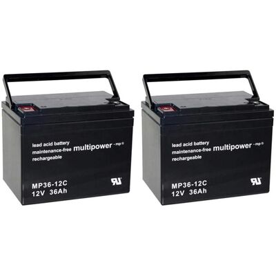 Multipower - MP36-12C - 12V 36Ah - Batterie Multipower - MP36-12C - 12V 36Ah - Batterie