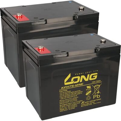 KungLong - Invacare Storm 3 - 2x12V 75Ah - Battery Set KungLong - Invacare Storm 3 - 2x12V 75Ah - Battery Set