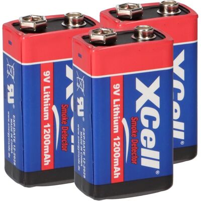 XCell - 9V Lithium Block - 1200mAh - Hochleistungs - Battery XCell - 9V Lithium Block - 1200mAh - Hochleistungs - Battery