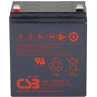 CSB - HRL1225W F2 - 12V - 6.2Ah - Batterie CSB - HRL1225W F2 - 12V - 6.2Ah - Batterie
