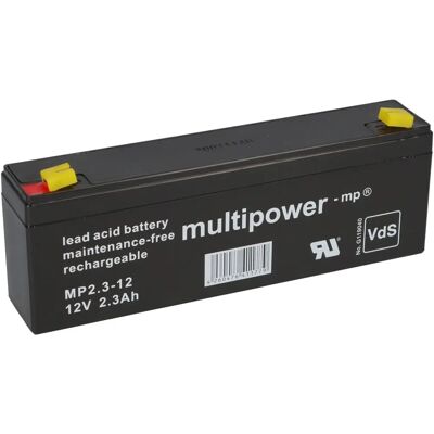 Multipower - MP2,3-12 - 2300mAh - 12V - Batterie Multipower - MP2,3-12 - 2300mAh - 12V - Batterie