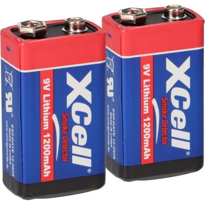 XCell - 9V Lithium Block - 1200mAh - Hochleistung - Batterie XCell - 9V Lithium Block - 1200mAh - Hochleistung - Batterie
