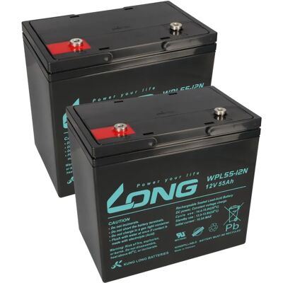 Kung Long - WPL55-12N Longlife - 12V - 55Ah - Batterie Kung Long - WPL55-12N Longlife - 12V - 55Ah - Batterie