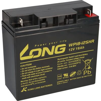 KungLong - 12V AGM 18Ah - 181x76x167 - M5 - Batterie KungLong - 12V AGM 18Ah - 181x76x167 - M5 - Batterie