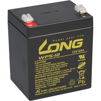 Kung Long - WP5-12 - 12V - 5Ah - Battery Kung Long - WP5-12 - 12V - 5Ah - Battery