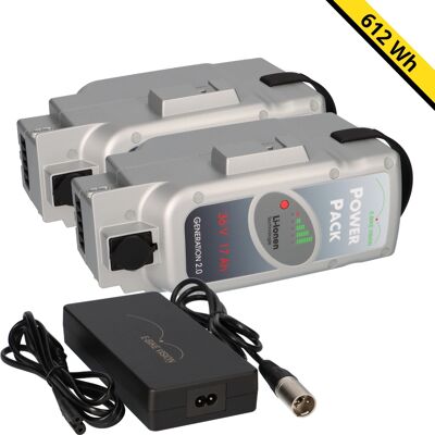 E-BIKE VISION - Power Pack 36V 17Ah - 612 Wh - Akkupack E-BIKE VISION - Power Pack 36V 17Ah - 612 Wh - Akkupack