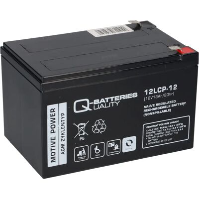 Q-Batteries - 12LCP-12 - 12V - 13Ah - Batterie Q-Batteries - 12LCP-12 - 12V - 13Ah - Batterie