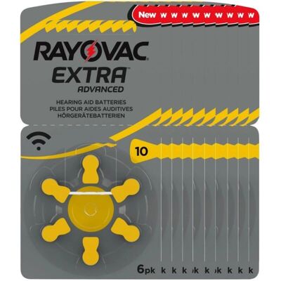 Rayovac Hörgerätebatterien - 60x Zinc Air - Extra Advanced Rayovac Hörgerätebatterien - 60x Zinc Air - Extra Advanced