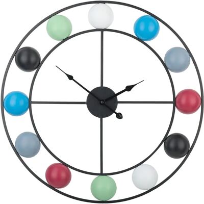 Beliani Wanduhr REIDEN 56 cm Multicolour - Wanduhr Beliani Wanduhr REIDEN 56 cm Multicolour - Wanduhr