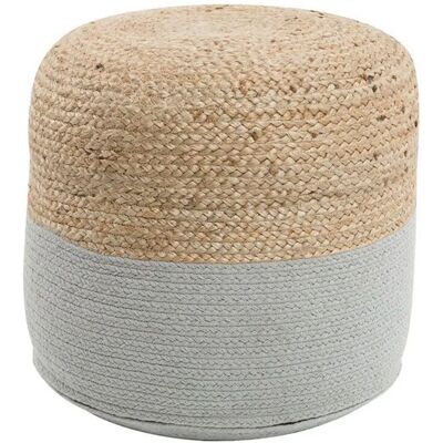 Pouf Dalama Gris Claro de Beliani - Pouf 46 cm, Estilo Bohemio Pouf Dalama Gris Claro de Beliani - Pouf 46 cm, Estilo Bohemio