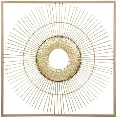 Decorazione da Parete Beliani Mercury Quadrato Metallo Oro - Decorazione da Parete Decorazione da Parete Beliani Mercury Quadrato Metallo Oro - Decorazione da Parete