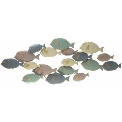 Beliani Wanddekoration Fisch Mehrfarbig Küstlich - Wanddekoration Beliani Wanddekoration Fisch Mehrfarbig Küstlich - Wanddekoration