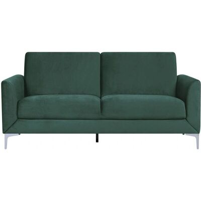 Sofá de Terciopelo Verde 3 Plazas Beliani - Sofá Sofá de Terciopelo Verde 3 Plazas Beliani - Sofá