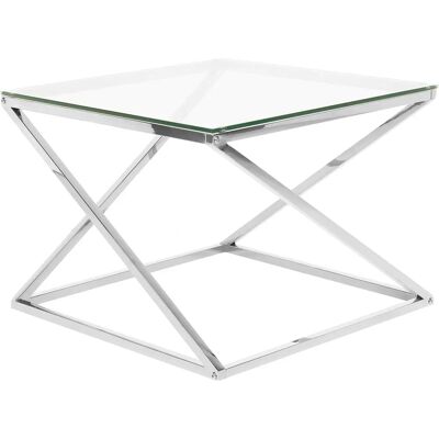 Tavolino Beliani Argento BEVERLY - Tavolino Tavolino Beliani Argento BEVERLY - Tavolino