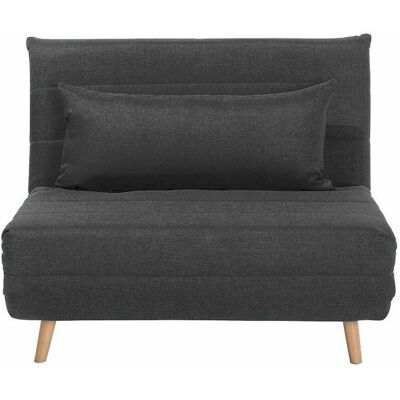 Beliani Sofá Cama Pequeño Gris Oscuro - Sofá Cama Beliani Sofá Cama Pequeño Gris Oscuro - Sofá Cama