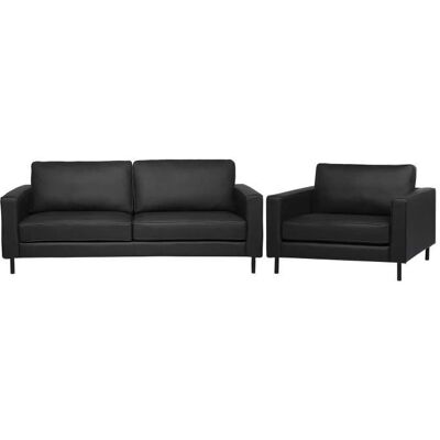 Beliani Nahkainen Sohvasetti 3-paikkainen - Sofa Set Beliani Nahkainen Sohvasetti 3-paikkainen - Sofa Set