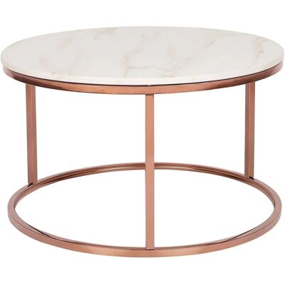 Tavolino Beige con gambe in rame - Coffee Table Tavolino Beige con gambe in rame - Coffee Table