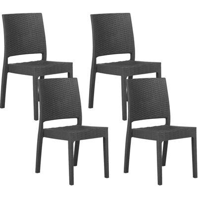 Beliani Chaises de Jardin Empilables FOSSANO - Chaises de Jardin - Publicité Beliani Chaises de Jardin Empilables FOSSANO - Chaises de Jardin - Publicité