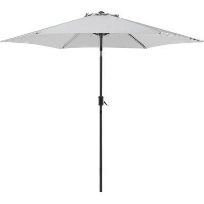 Ombrellone da giardino grigio chiaro Beliani 270 cm - Parasole da giardino Ombrellone da giardino grigio chiaro Beliani 270 cm - Parasole da giardino