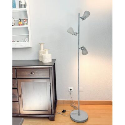 Beliani Stehlampe MISTAGO Verstellbar Beton Grau - Stehlampe Beliani Stehlampe MISTAGO Verstellbar Beton Grau - Stehlampe