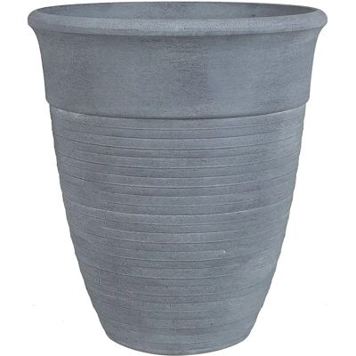 Vaso Beliani KATALIMA - Grigio - 43cm Quadrato Resistente agli Elementi Vaso Beliani KATALIMA - Grigio - 43cm Quadrato Resistente agli Elementi