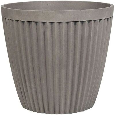 Beliani Vaso Porta Piante Taupe - Resistente alle Intemperie 36cm Beliani Vaso Porta Piante Taupe - Resistente alle Intemperie 36cm
