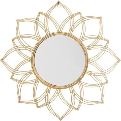 Beliani Wandspiegel MILLY 67 cm Gold - Wandspiegel Beliani Wandspiegel MILLY 67 cm Gold - Wandspiegel