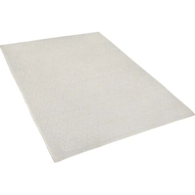 Alfombra de lana blanca off-white rectangular 80x150cm - Estilo escandinavo Alfombra de lana blanca off-white rectangular 80x150cm - Estilo escandinavo