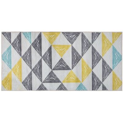 Tapis Beliani KALEN - Motif géométrique multicolore - 80x150 cm - Publicité Tapis Beliani KALEN - Motif géométrique multicolore - 80x150 cm - Publicité