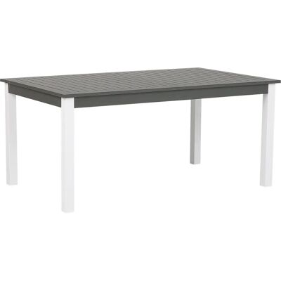 Tavolo da Giardino Grigio in Alluminio 75 x 168 / 248 x 100 cm Estensibile - Tavolo da Giardino Tavolo da Giardino Grigio in Alluminio 75 x 168 / 248 x 100 cm Estensibile - Tavolo da Giardino