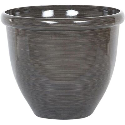 Beliani Vaso da fiori TESALIA - 44 cm Marrone Materiale per ogni stagione Beliani Vaso da fiori TESALIA - 44 cm Marrone Materiale per ogni stagione
