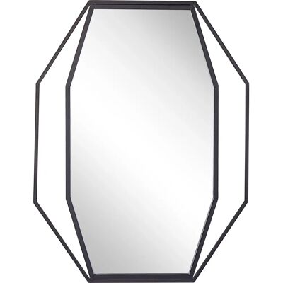 Specchio da Parete Beliani NIRE - Stile Moderno Geometrico - 80x60 cm Specchio da Parete Beliani NIRE - Stile Moderno Geometrico - 80x60 cm