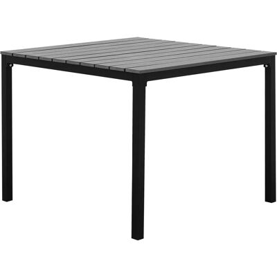 Table de Jardin Beliani - Aluminium Résistant aux Intempéries, Gris Synthétique - 95x95cm - Publicité Table de Jardin Beliani - Aluminium Résistant aux Intempéries, Gris Synthétique - 95x95cm - Publicité