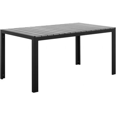Beliani Garden Table Grey - Weather Resistant Modern Material - 150 x 90 cm Beliani Garden Table Grey - Weather Resistant Modern Material - 150 x 90 cm