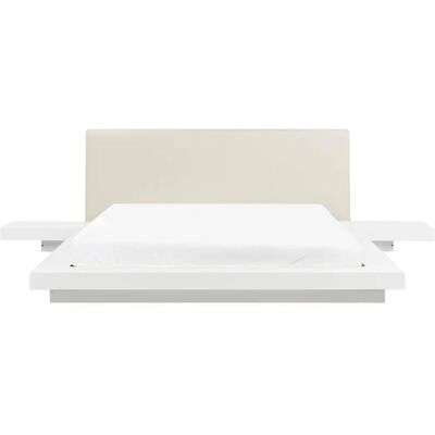 Beliani Sänkykehys Valkoinen EU King Size - Sänkykehys Beliani Sänkykehys Valkoinen EU King Size - Sänkykehys