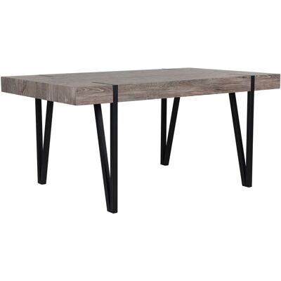 Beliani ADENA Ruokapöytä Tummasta Puusta - 150x90 cm Teollinen Tyyli Beliani ADENA Ruokapöytä Tummasta Puusta - 150x90 cm Teollinen Tyyli
