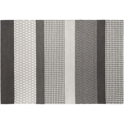 Alfombra de Lana Gris Beliani - 160x230 cm - Diseño Moderno Alfombra de Lana Gris Beliani - 160x230 cm - Diseño Moderno
