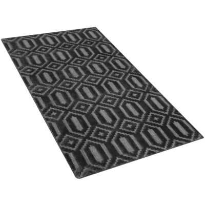 Alfombra de viscosa gris oscuro - Alfombra Alfombra de viscosa gris oscuro - Alfombra