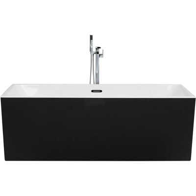 Beliani Baignoire - RIOS Système de Trop-plein Rectangulaire en Acrylique Noir - Baignoire - Publicité Beliani Baignoire - RIOS Système de Trop-plein Rectangulaire en Acrylique Noir - Baignoire - Publicité