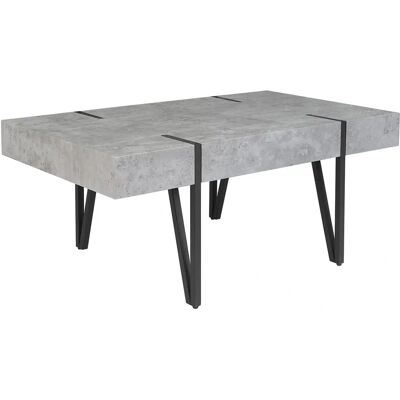 Tavolino Beliani - ADENA - Grigio chiaro - Stile industriale Tavolino Beliani - ADENA - Grigio chiaro - Stile industriale