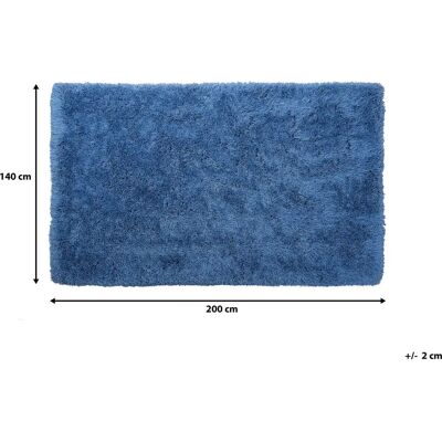 Alfombra Shaggy Azul Beliani - 140x200cm Alfombra Shaggy Azul Beliani - 140x200cm